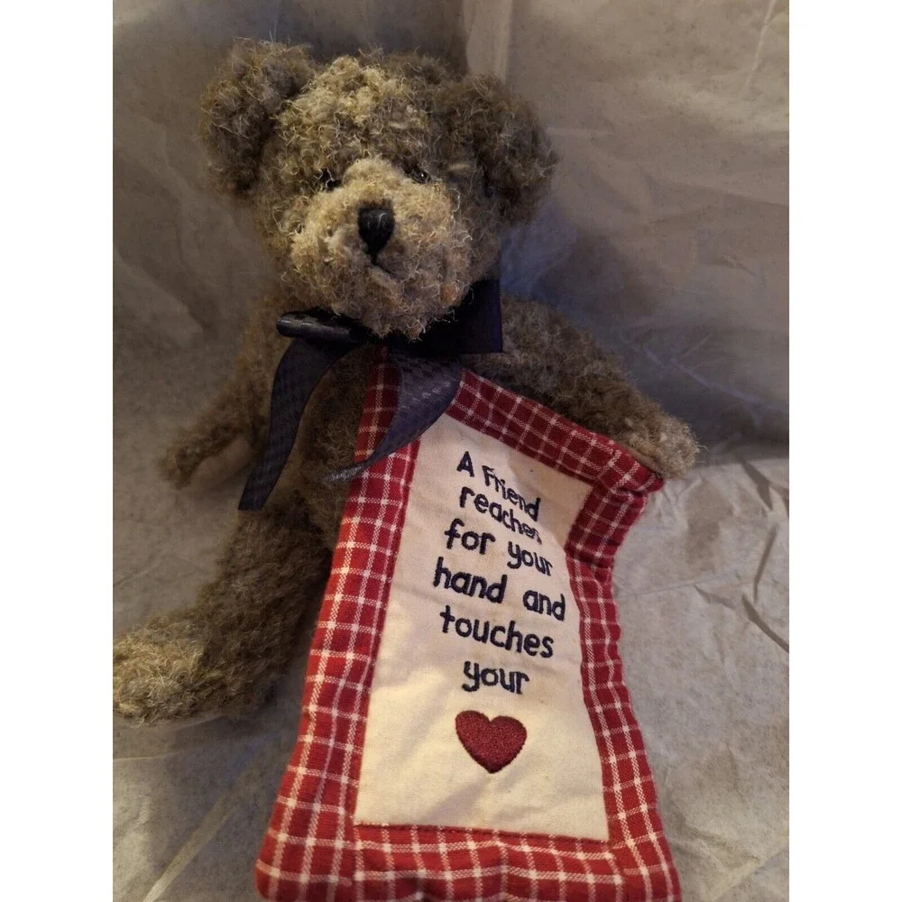 Boyds Teddy Bear Friendship Greeting Friend Lee Thinkin of‎ Ya Jointed  NO TAGS